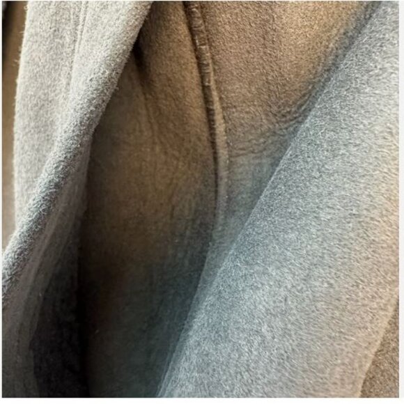 Chas Mackenzie Women's Shearling Coat Made in England Sheepskin Jacket Size L - Picture 9 of 16